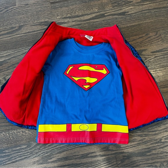 EUC 4T Superman Outfit- Long sleeve, Jeans & Vest - Picture 4 of 11